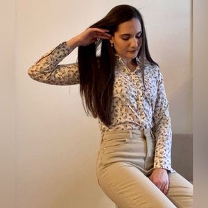 Button down shirt - ski pattern